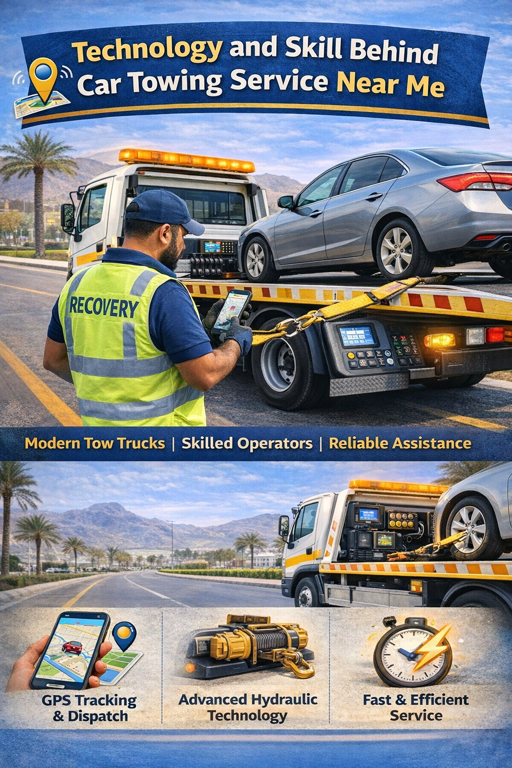 Technology and Skill Behind Car Towing Service Near Me
